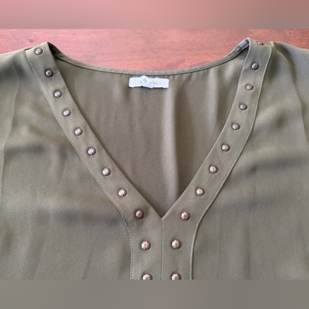 Maurice’s Studded Olive Green Top